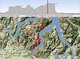 Monti Lariani 1 - 001 Traccia GPS e Profilo Altimetrico